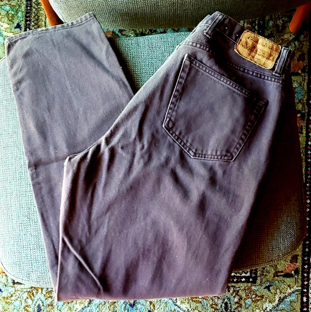 EDDIE BAUER High-Waisted VTG Jeans Relaxed Fit - Soft Brown - Size 14 - EVC - Picture 5 of 10